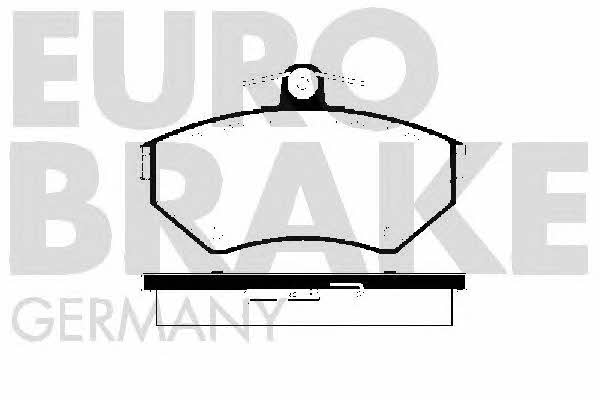 Eurobrake 5502224739 Brake Pad Set, disc brake 5502224739