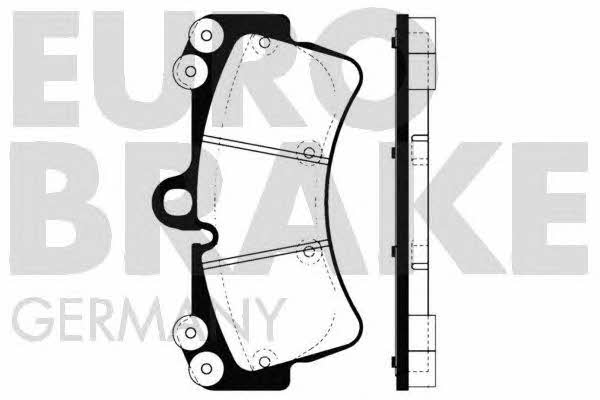 Eurobrake 5502224772 Brake Pad Set, disc brake 5502224772