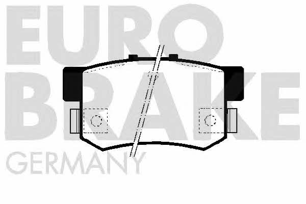 Eurobrake 5502229980 Brake Pad Set, disc brake 5502229980