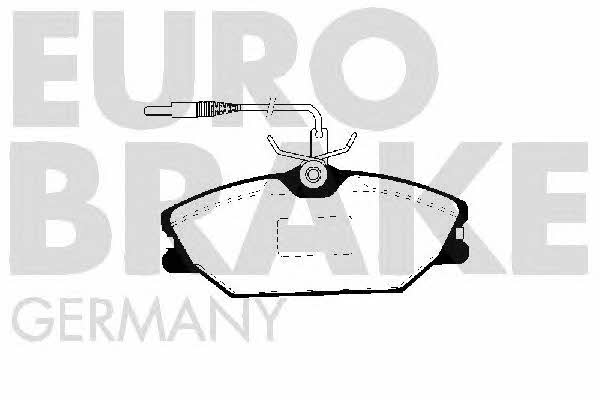 Eurobrake 5502223925 Brake Pad Set, disc brake 5502223925