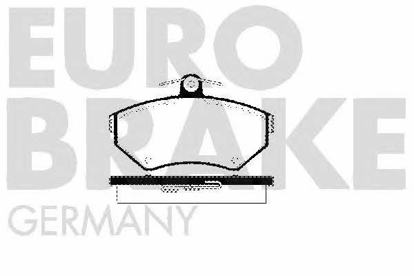 Eurobrake 5502224746 Brake Pad Set, disc brake 5502224746
