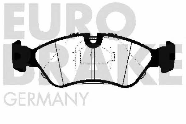 Eurobrake 5502223607 Brake Pad Set, disc brake 5502223607