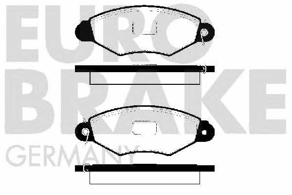 Eurobrake 5502223938 Brake Pad Set, disc brake 5502223938
