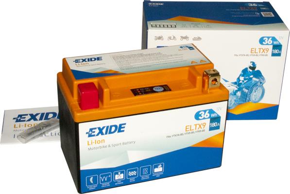 Exide ELTX9 Battery Exide Li-ion 12V 3AH 180A(EN) L+ ELTX9