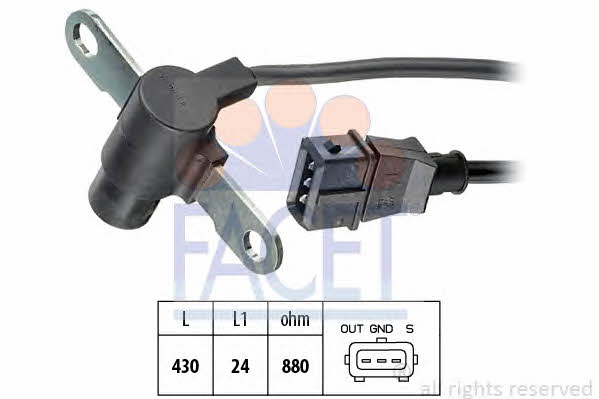 Facet 9.0198 Camshaft position sensor 90198