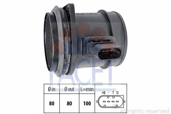 Facet 10.1500 Mass air flow sensor 101500 101500 Facet Mass air flow sensor