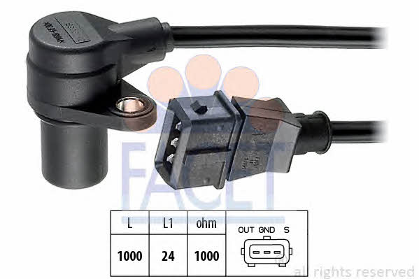 Cam sensor Opel: 90318 Facet Camshaft position sensor