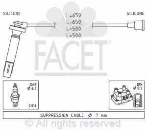 Facet 4.9819 Ignition cable kit 49819