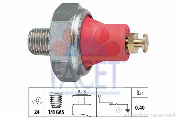 Oil pressure sensor Facet 7.0016