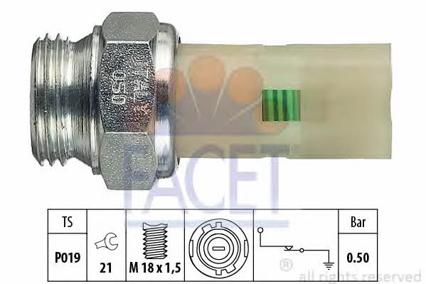 Facet 7.0075 Oil pressure sensor 70075
