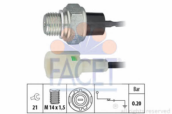 Facet 7.0120 Oil pressure sensor 70120