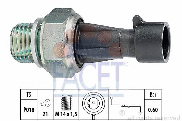Facet 7.0129 Oil pressure sensor 70129