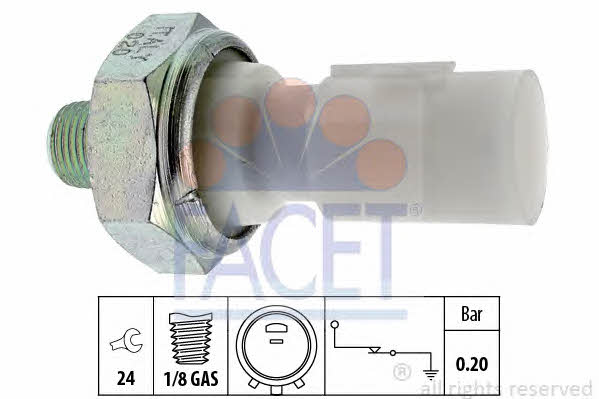 Facet 7.0182 Oil pressure sensor 70182
