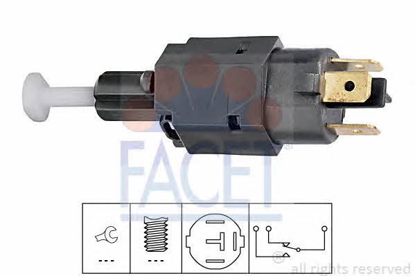 Brake switch Opel Vectra A: 71082 Facet Brake light switch