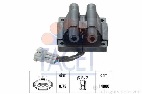 Facet 9.6165 Ignition coil 96165