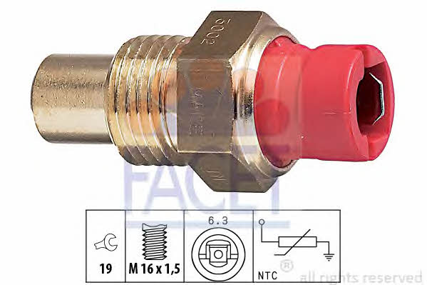 Facet 7.3002 Coolant temperature sensor 73002 73002 Facet Coolant temperature sensor