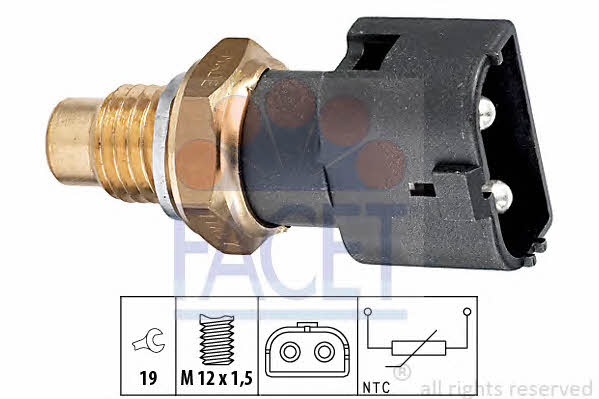 Exhaust system Volvo 760: 73109 Facet Coolant temperature sensor