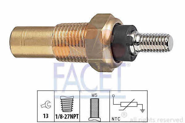 73124 Facet Coolant temperature sensor