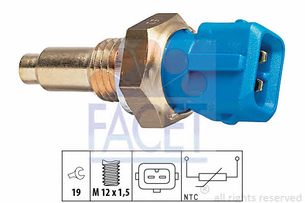 Facet 7.3143 Coolant temperature sensor 73143 73143 Facet Coolant temperature sensor