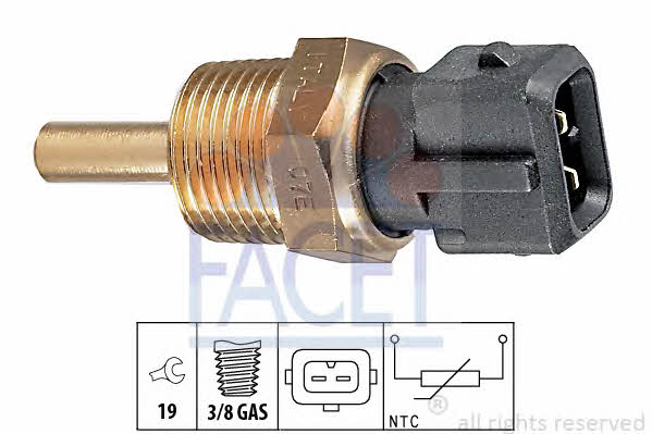 Facet 7.3144 Coolant temperature sensor 73144 73144 Facet Coolant temperature sensor