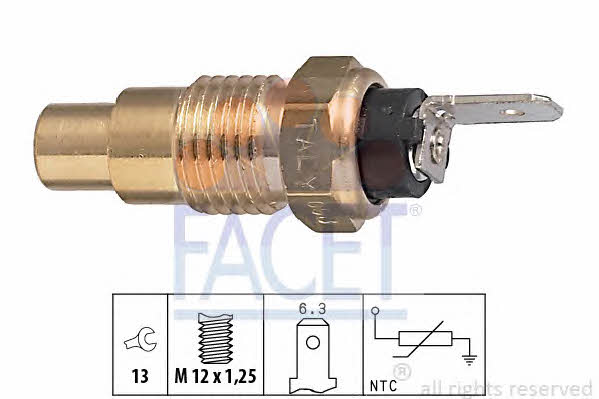 Facet 7.3223 Coolant temperature sensor 73223 73223 Facet Coolant temperature sensor