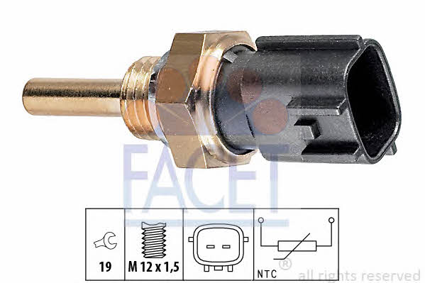 Coolant temperature sensor Facet 7.3225