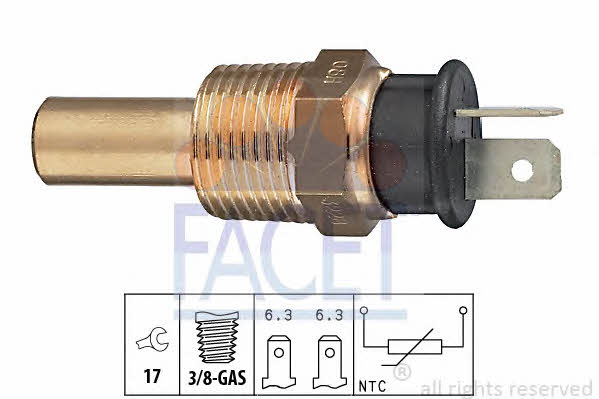 Facet 7.3228 Coolant temperature sensor 73228 73228 Facet Coolant temperature sensor