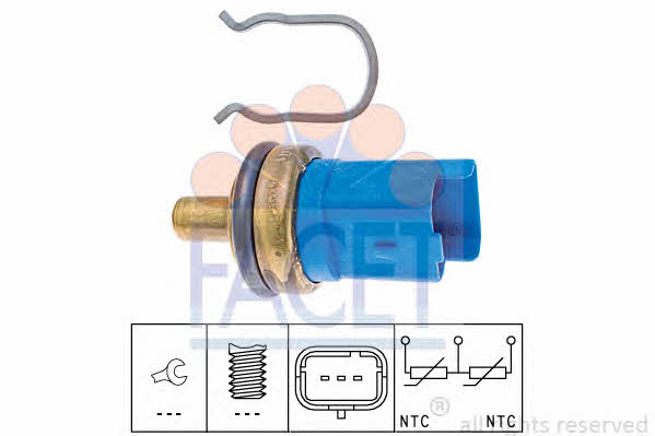 Facet 7.3293 Coolant temperature sensor 73293 73293 Facet Coolant temperature sensor
