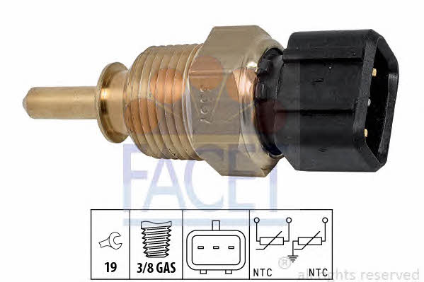 Facet 7.3367 Coolant temperature sensor 73367 73367 Facet Coolant temperature sensor