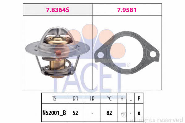  7.8364 Thermostat, coolant 78364