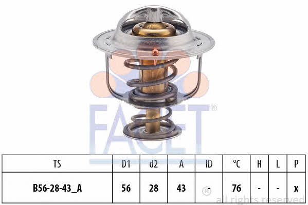 Facet 7.8403S Thermostat, coolant 78403S