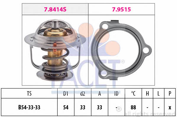 78633 Facet Coolant thermostat