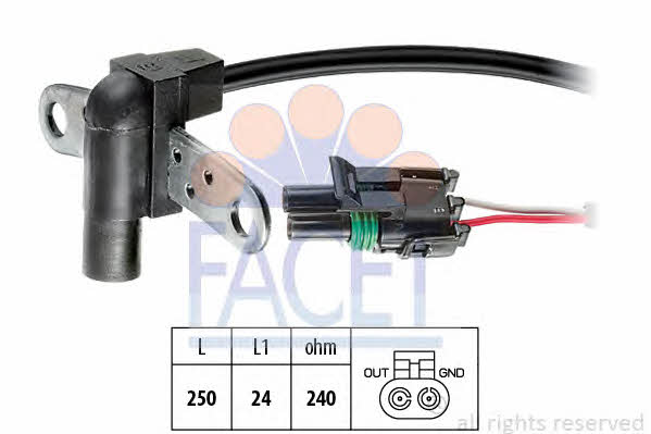 Facet 9.0008 Camshaft position sensor 90008