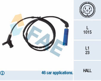 FAE 78039 Sensor ABS 78039