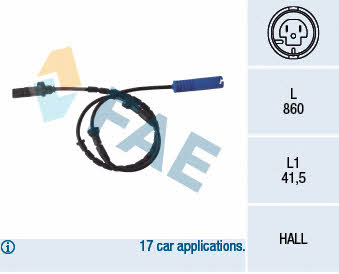 FAE 78046 Sensor ABS 78046 78046 FAE Sensor ABS