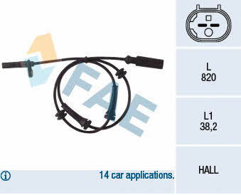 FAE 78049 Sensor ABS 78049