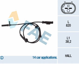 FAE 78050 Sensor ABS 78050