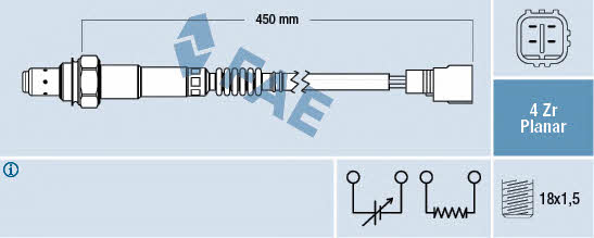 FAE 77512 Lambda sensor 77512