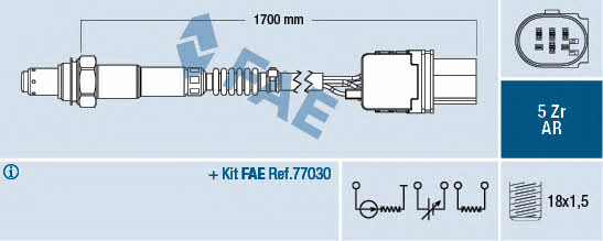 FAE 75363 Lambda sensor 75363