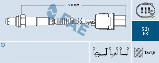 FAE 75078 Lambda sensor 75078