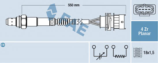 FAE 77526 Lambda sensor 77526