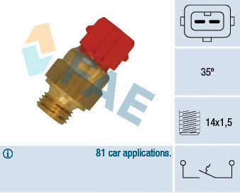 FAE 35871 Coolant temperature sensor 35871 35871 FAE Coolant temperature sensor