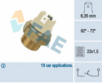 FAE 37080 Fan switch 37080