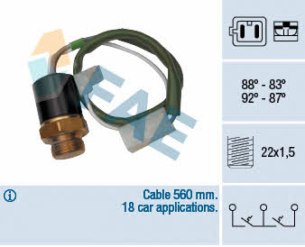 FAE 37830 Fan switch 37830