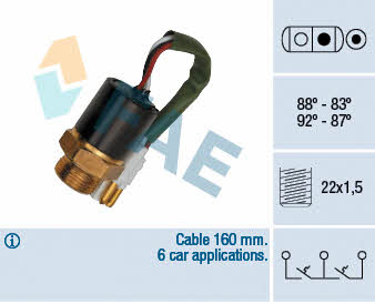 FAE 37890 Fan switch 37890