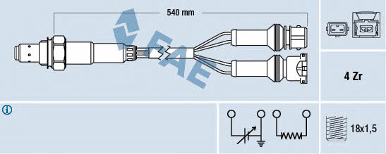 FAE 77123 Lambda sensor 77123