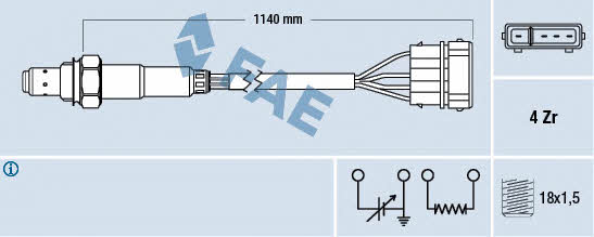 FAE 77130 Lambda sensor 77130