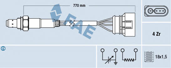 FAE 77136 Lambda sensor 77136