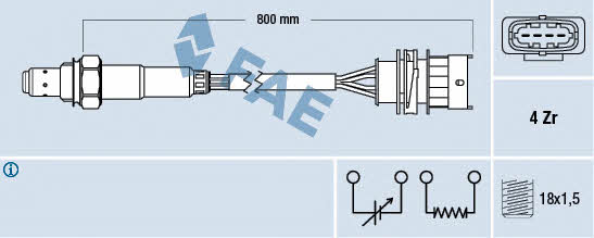 FAE 77157 Lambda sensor 77157