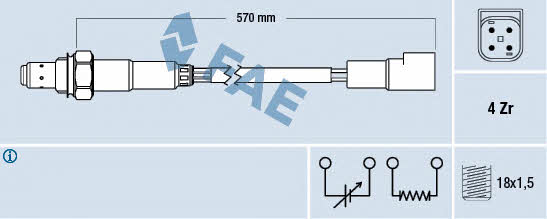 FAE 77212 Lambda sensor 77212